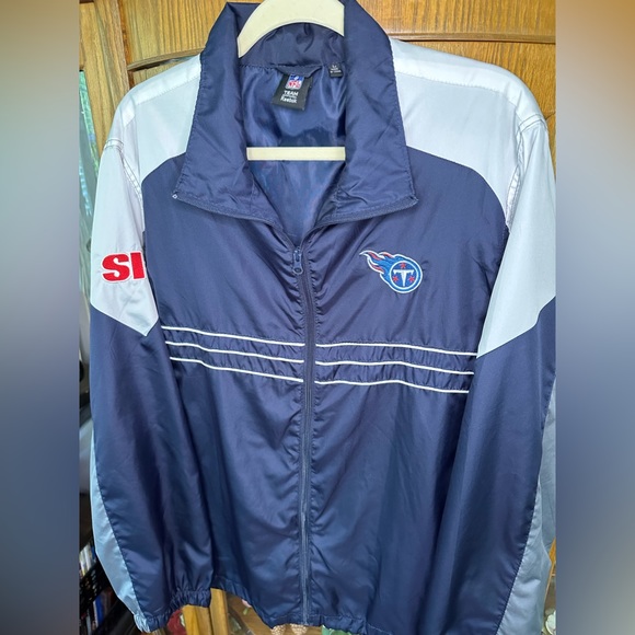 NFL Tennessee Titans Full Zip Windbreaker/Jacket Size Large - Picture 3 of 12